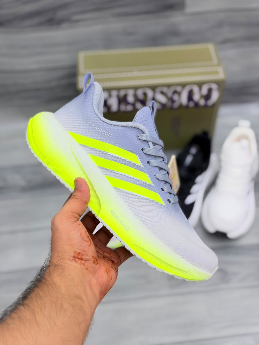 Gossgeke Chunky Sneakers | Casual Running Shoes | Neon Green