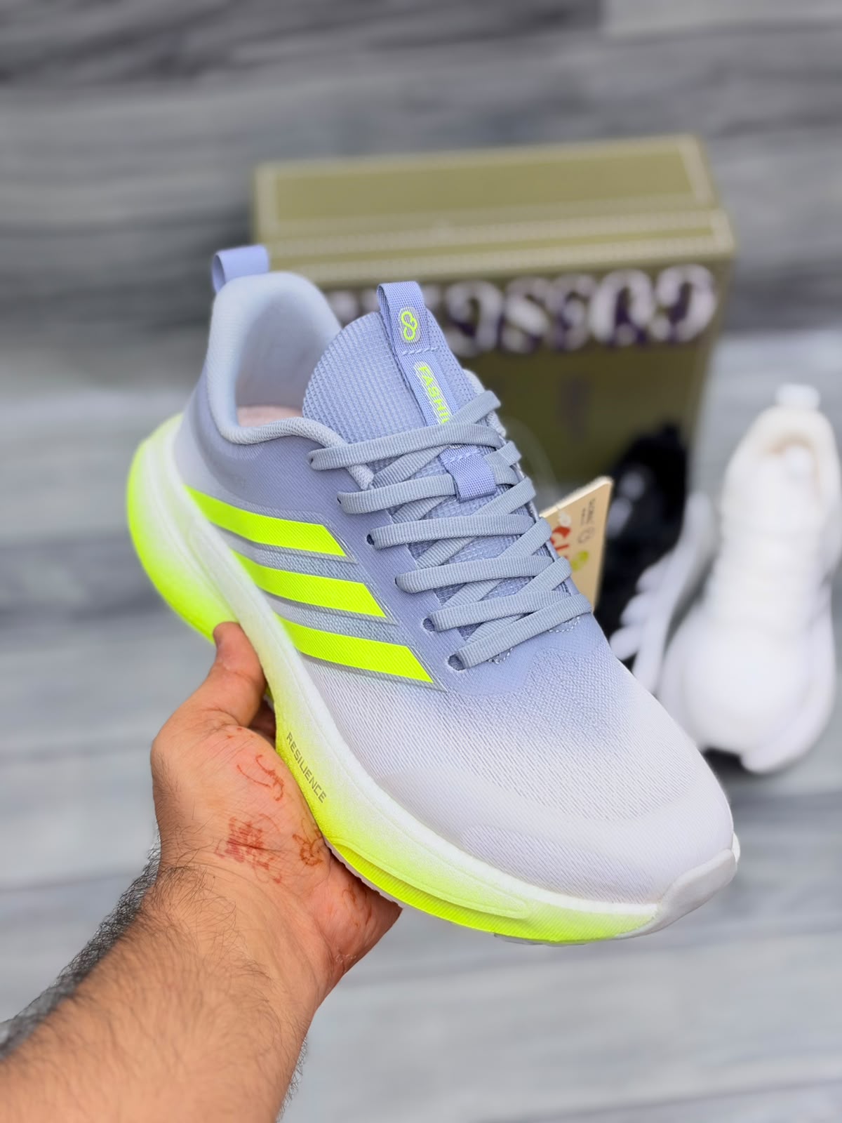 Gossgeke Chunky Sneakers | Casual Running Shoes | Neon Green