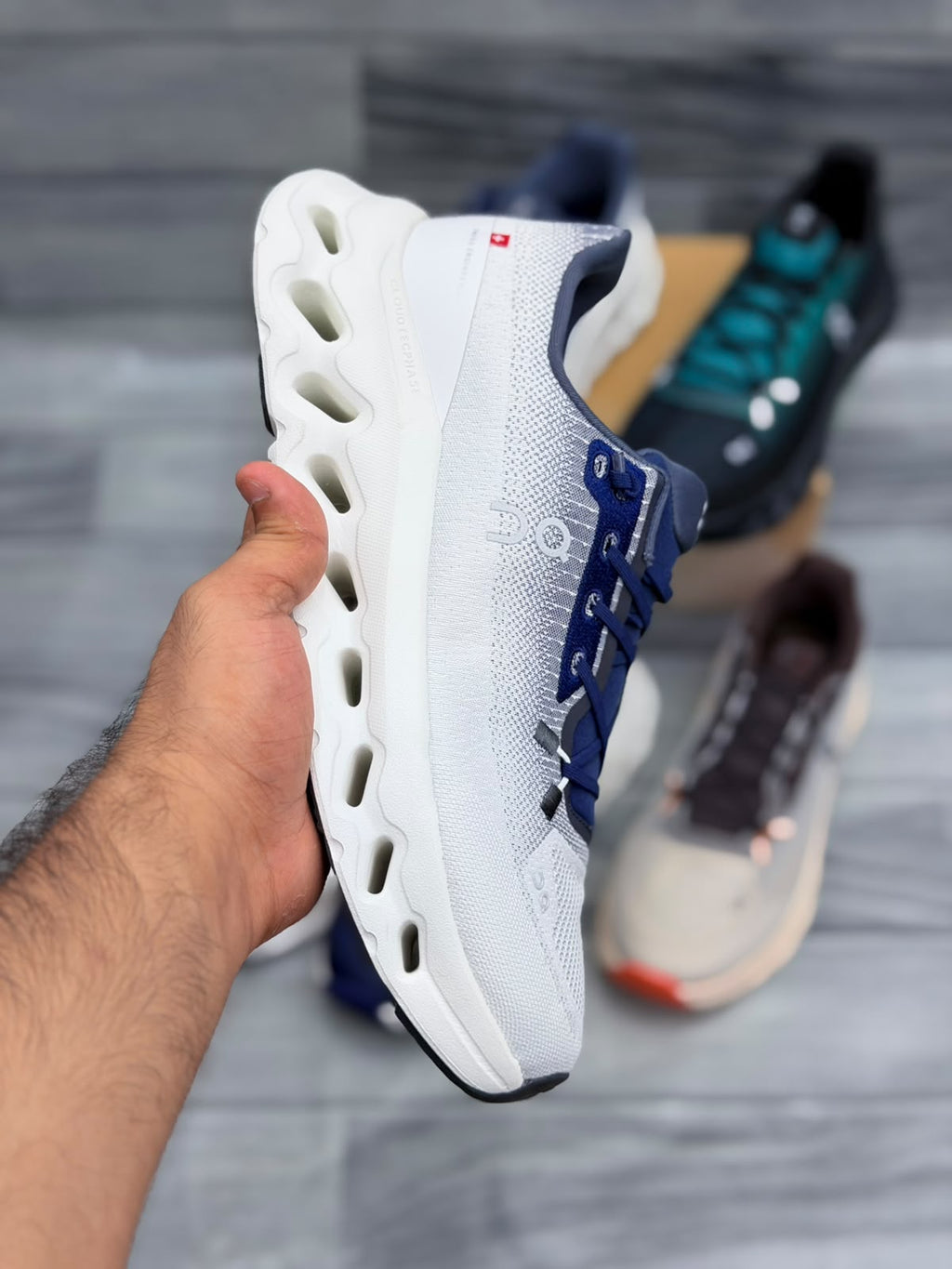 On Cloudtilt Running Shoes – Blue-White