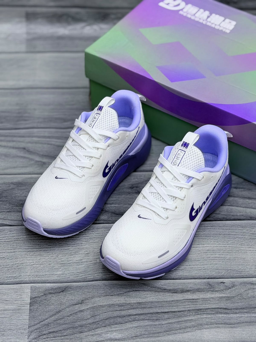 Women's Lightweight Running Shoes | White & Lavender