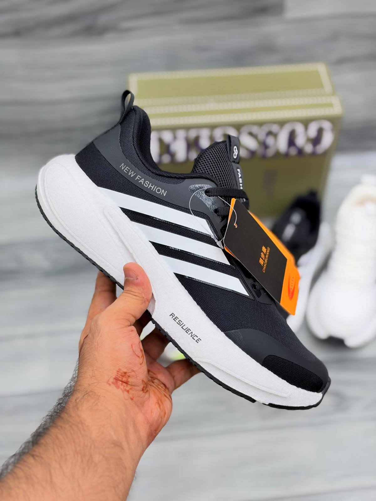 Gossgeke Chunky Sneakers | Casual Running Shoes | Black